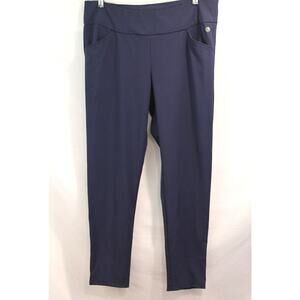 Lilly Pulitzer Pants Luxletic Womens Size 14 Navy Blue Pocket Pull-on Logo